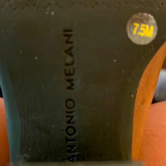 Antonio Melani Leather and Calf Hair Western Boots Size 7.5 Brown - Picture 9 of 12